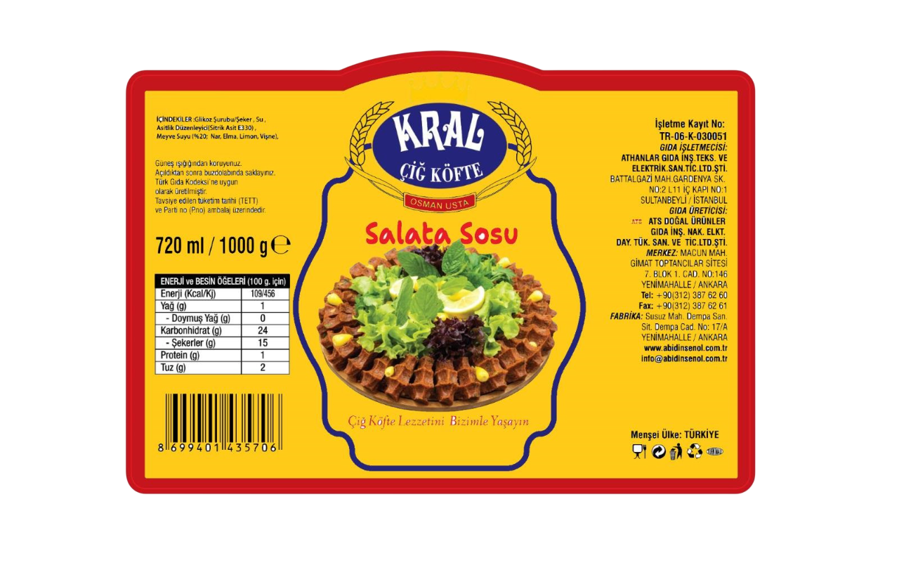 Salata Sosu (Ekşili Sos)